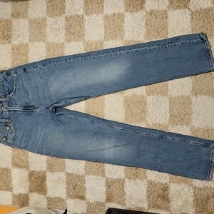 GAP Sky High Straight Blue Denim Size 2 26 .